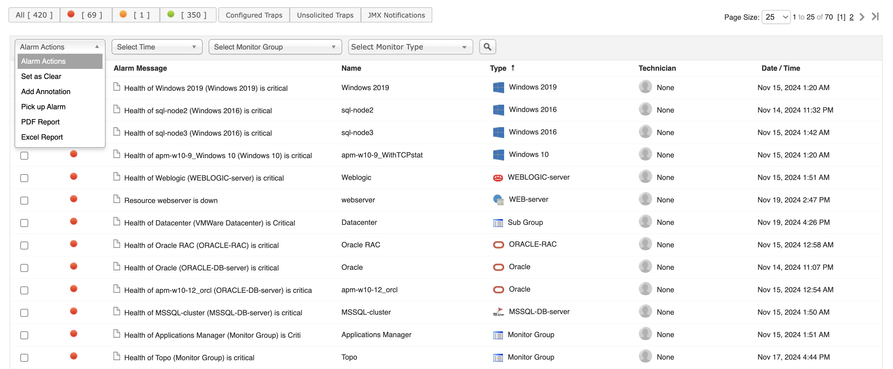Application performance monitoring tools - AI driven alerts and smart reporting