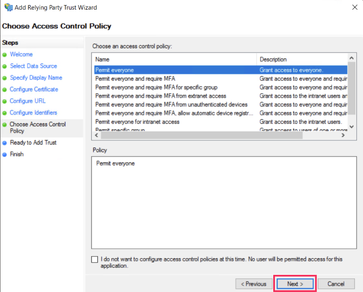 permit everyone and next page