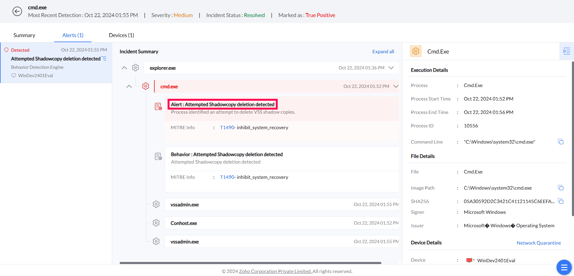 ManageEngine antivirus