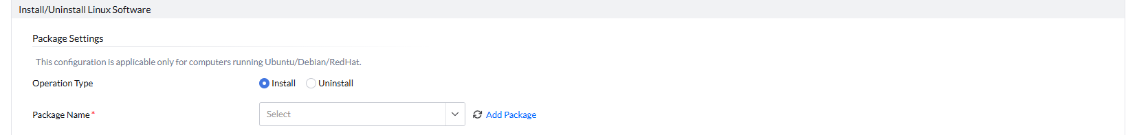 Defining the configuration