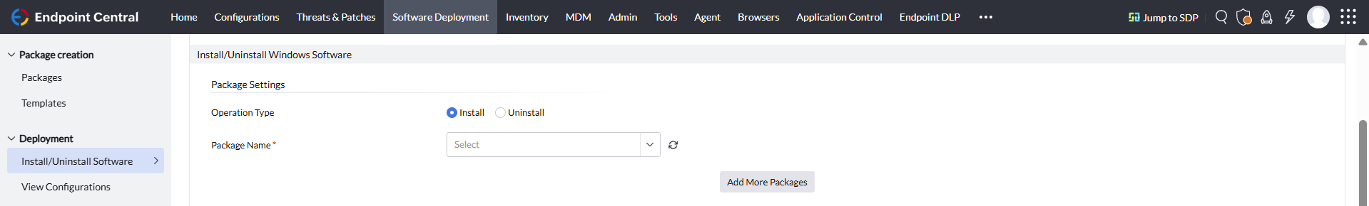 Defining the configuration