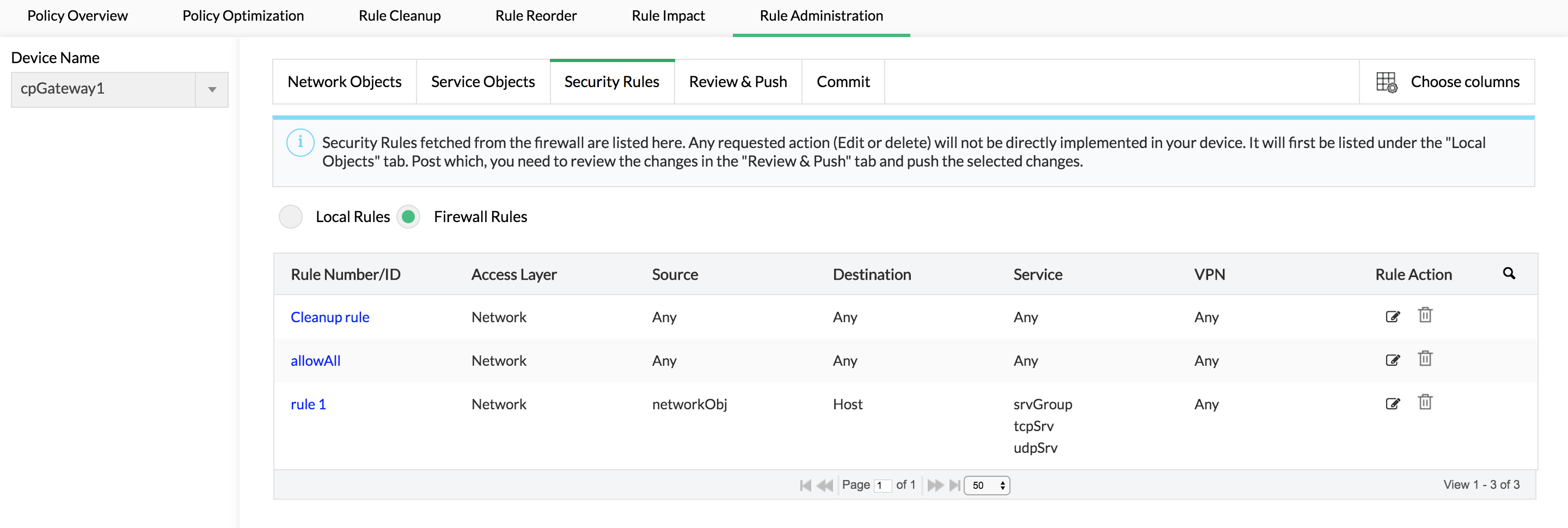 Administer firewall rules & policies - Configure firewall rules ManageEngine Firewall Analyzer