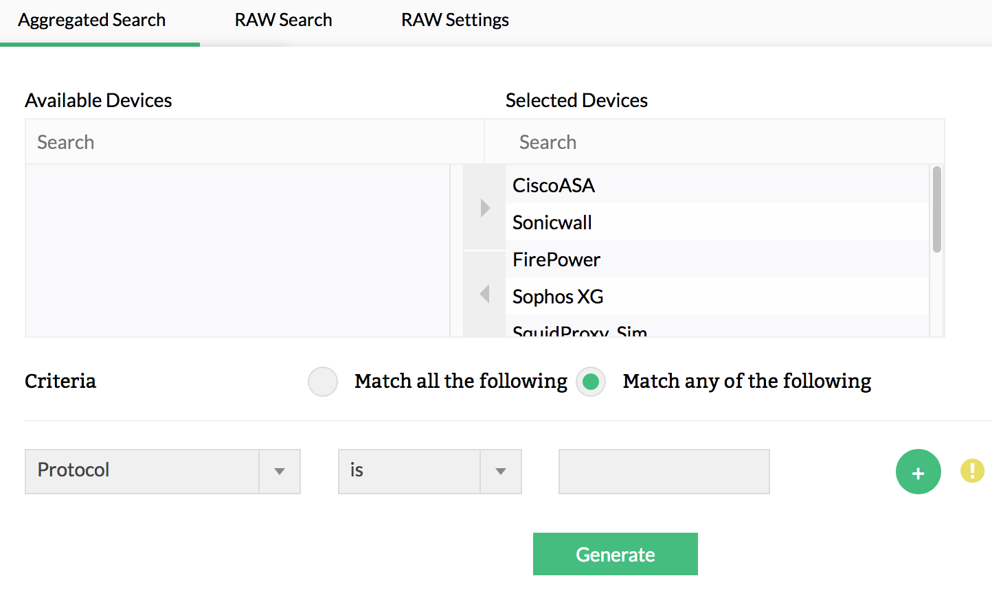 Log Forensic Analysis - ManageEngine Firewall Analyzer