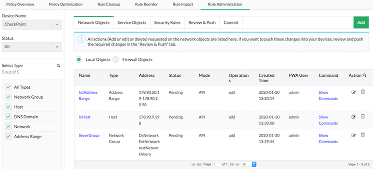 Configure Firewall Rules - ManageEngine Firewall Analyzer