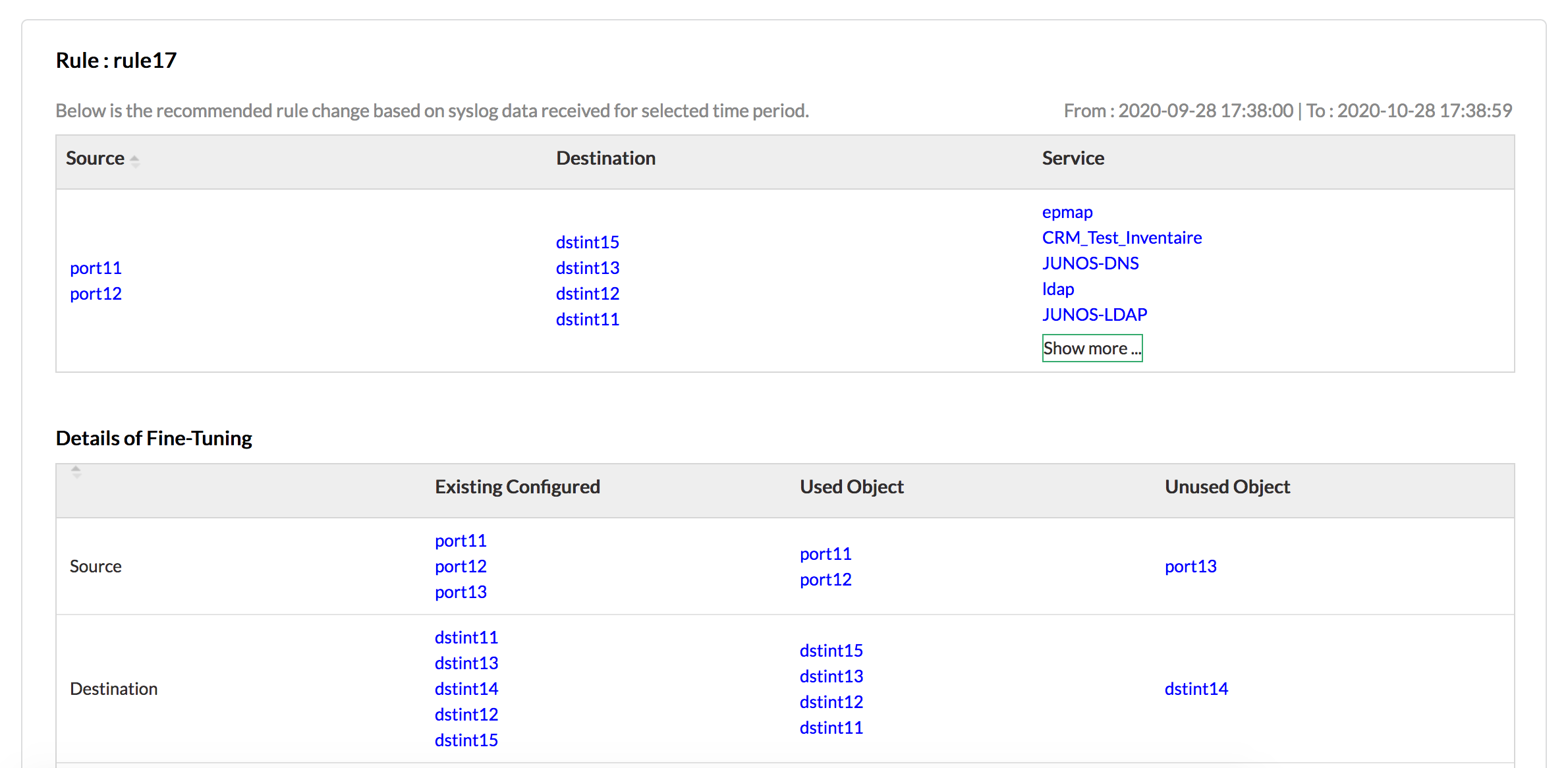 Firewall Policy Fine Tuning: ManageEngine Firewall Analyzer