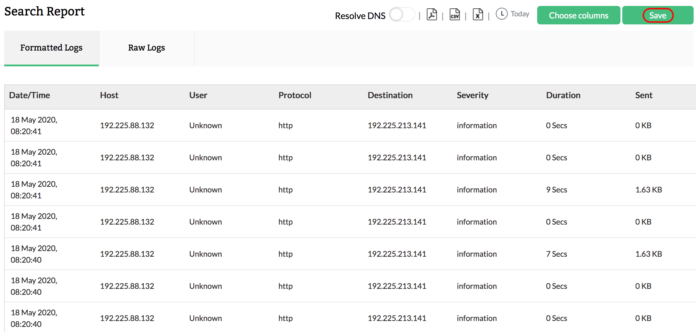 Forensic Analysis Firewall Log - ManageEngine Firewall Analyzer