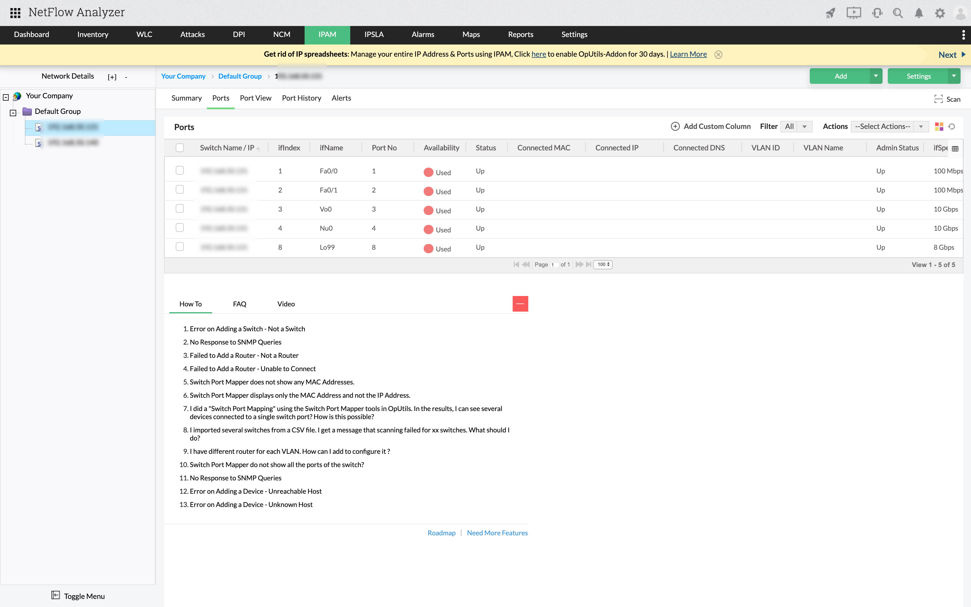 IPAM-ports IPAM-ports