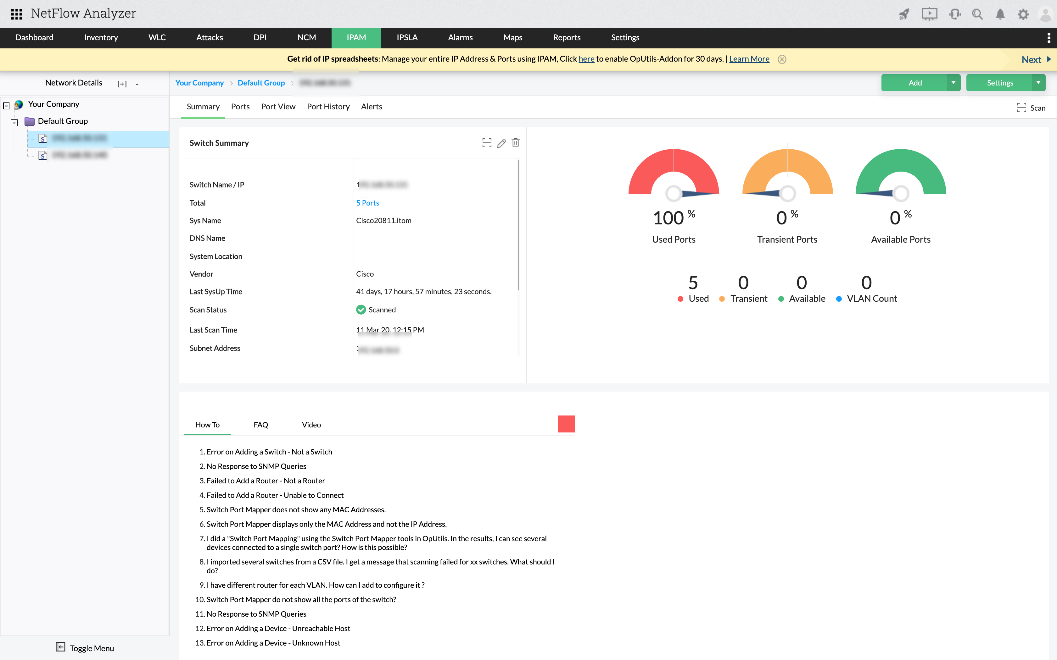SPM Switch Port Mapping SPM Switch Port Mapping