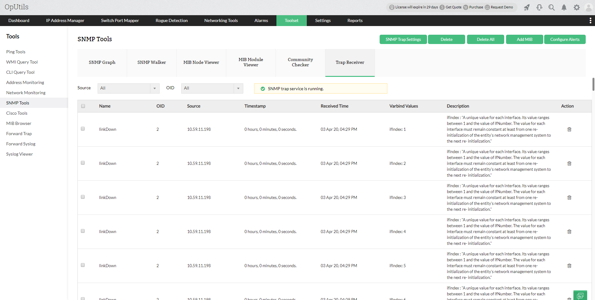 Network Utility Tool - ManageEngine OpUtils