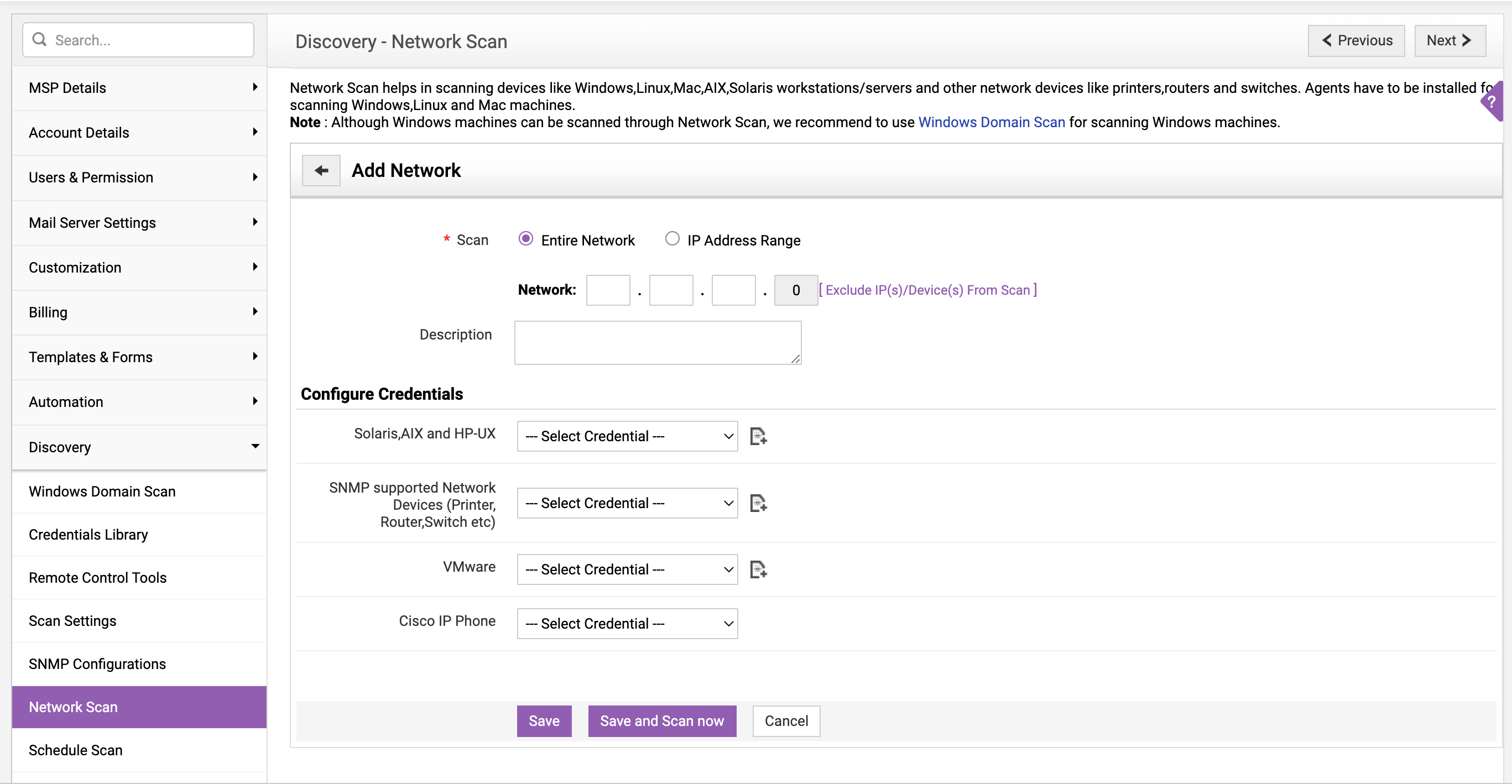 Network Scan