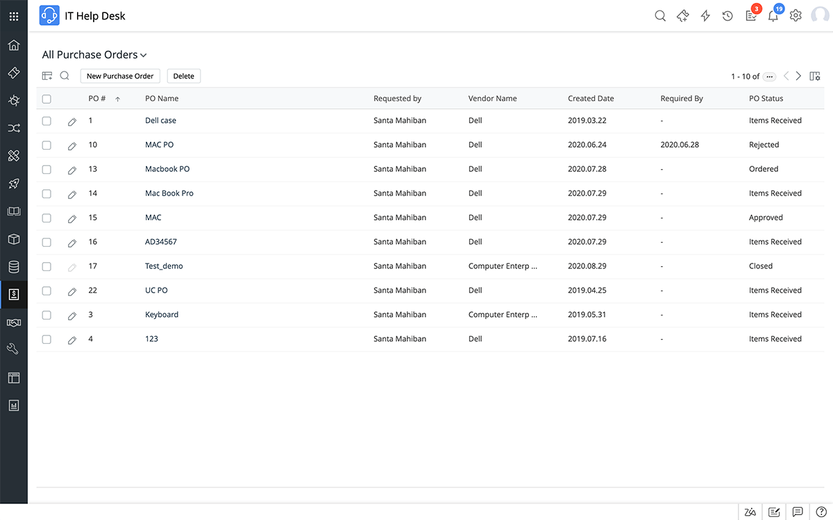What is PO management?