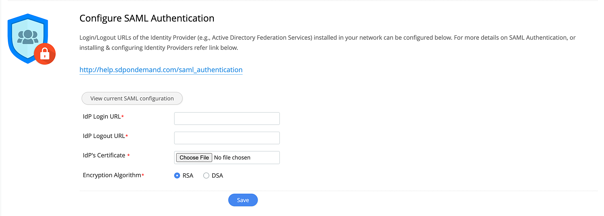 SAML Configuration