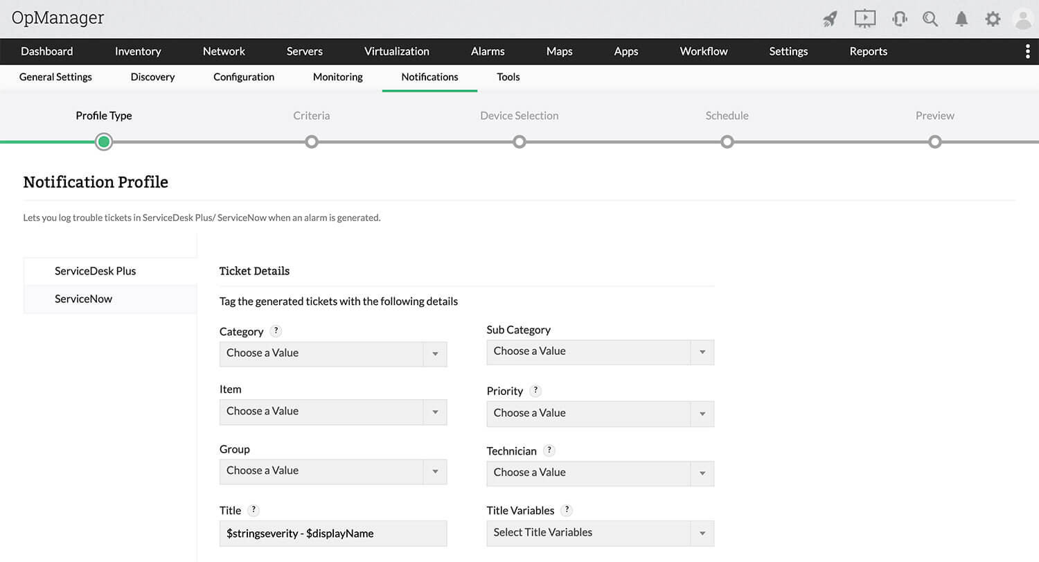 Help desk with network monitoring