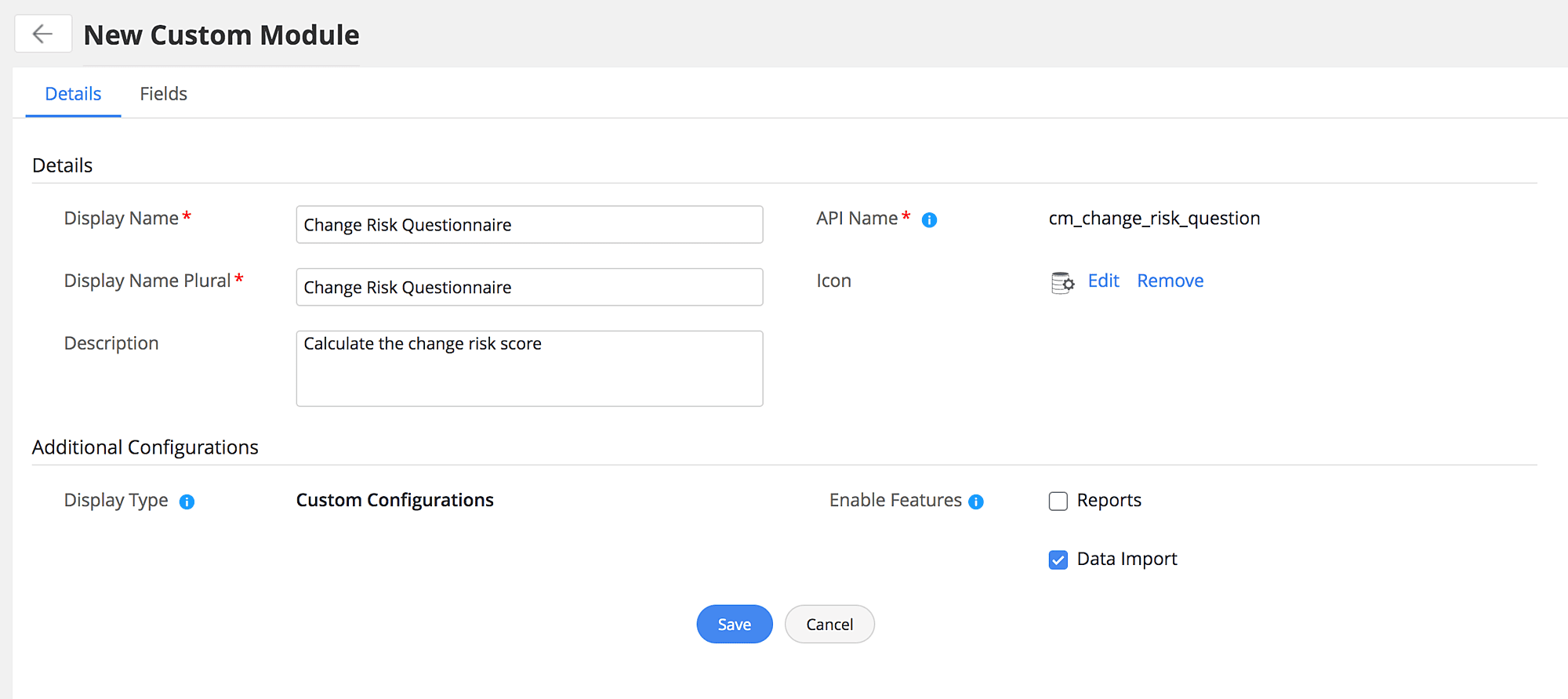Custom module creation