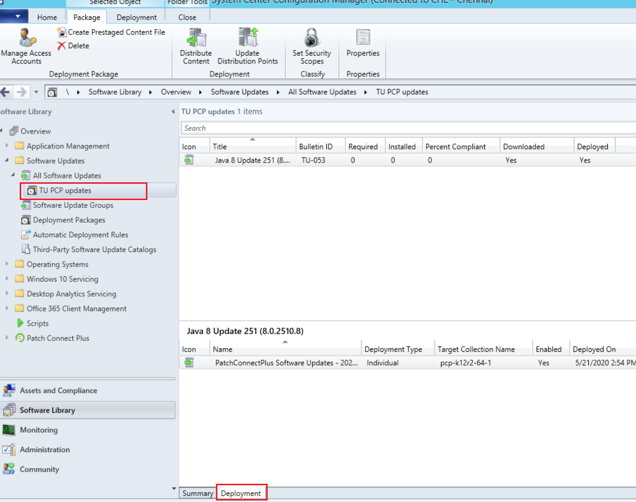Patch installation failure