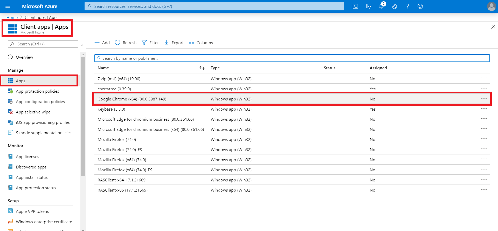 Deploy third party applications in Intune