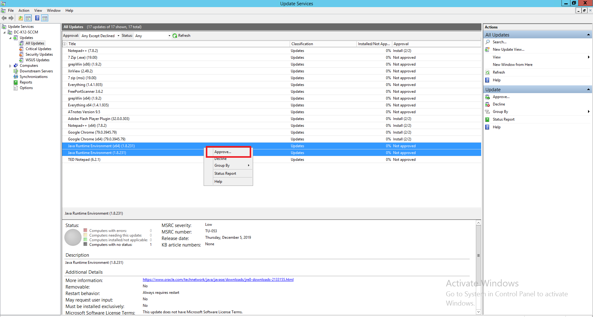 Deploy patches using WSUS - ManageEngine Patch Connect Plus