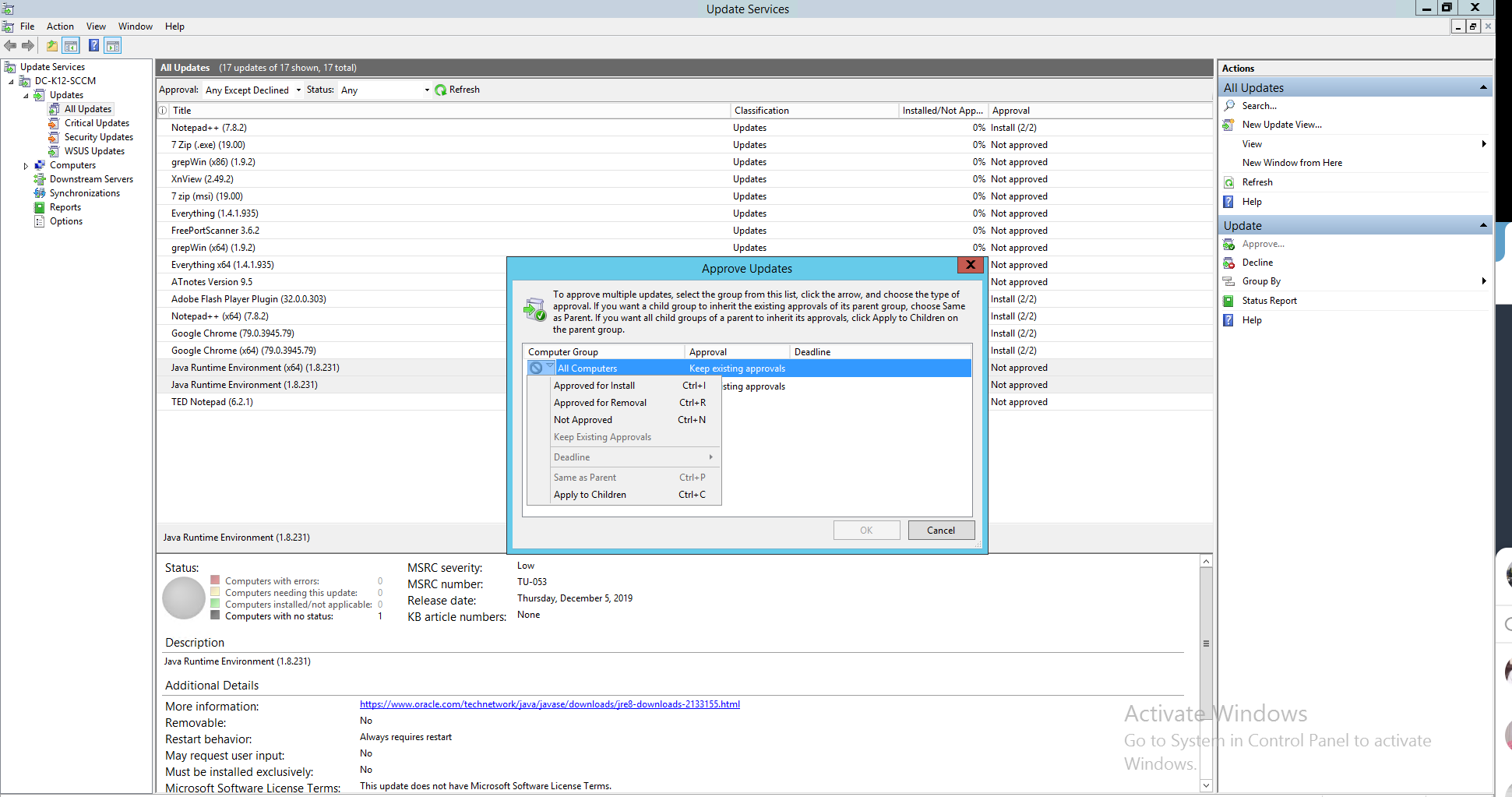 WSUS third party software - ManageEngine Patch Connect Plus
